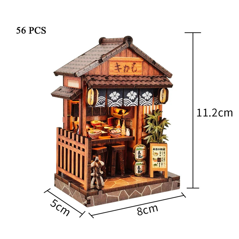 Japanese Lighting Decor - 2027 Mini Casa in Legno Fai-da-Te,