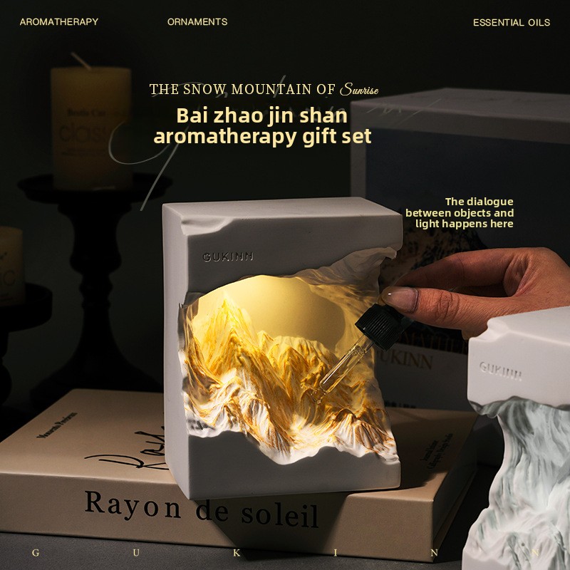 Lighting Decor Sunrise - Diffusore di Aromi Golden Mountain Sunrise,