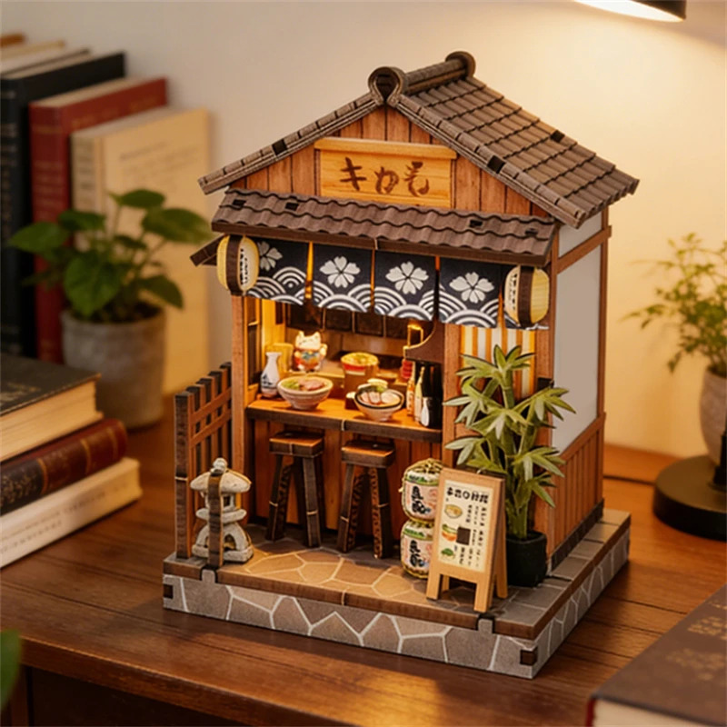 Japanese Lighting Decor - Mini Casa Giapponese in Legno Fai-da-Te