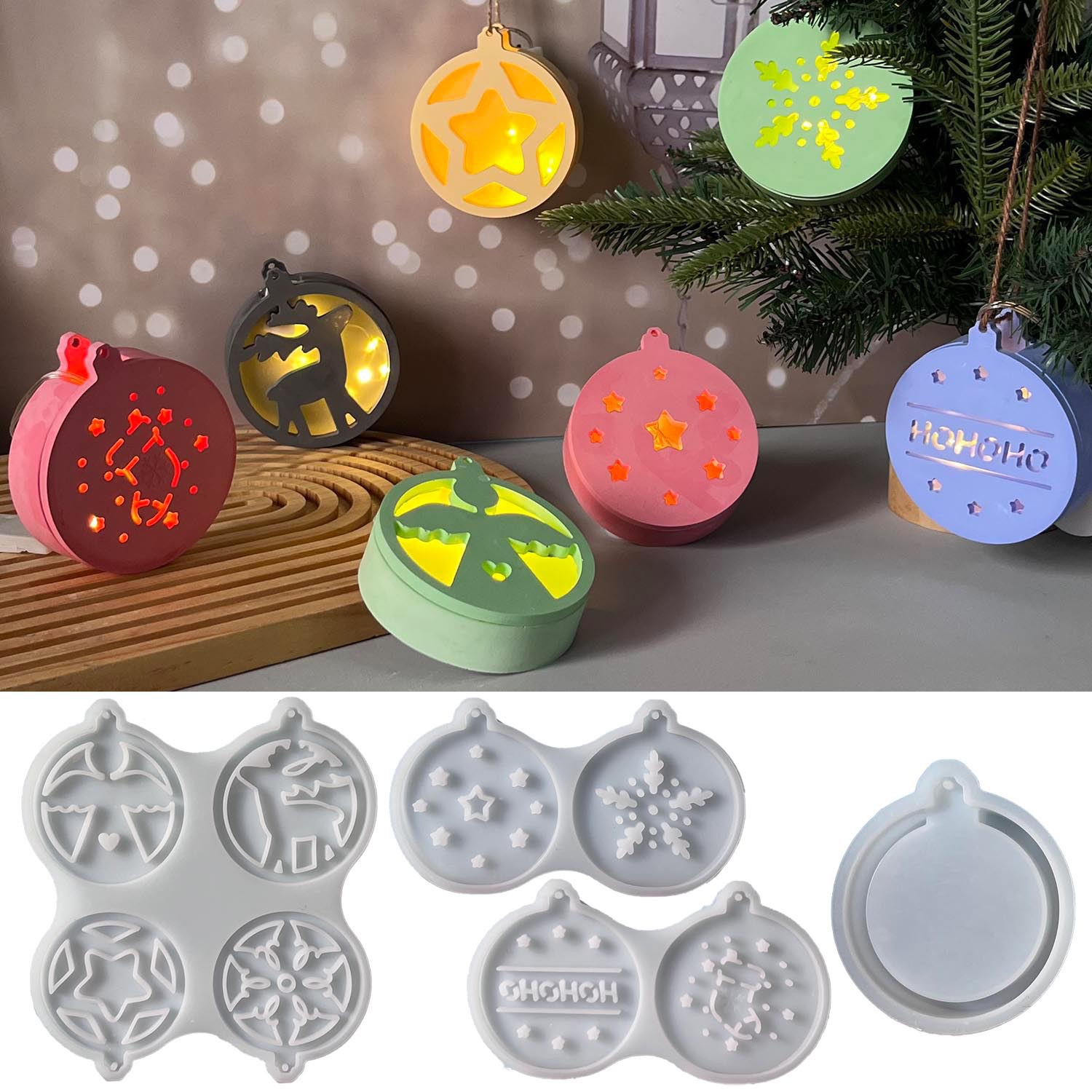 Pendant Lighting Christmas Decor - Stampo in silicone per ciondolo con