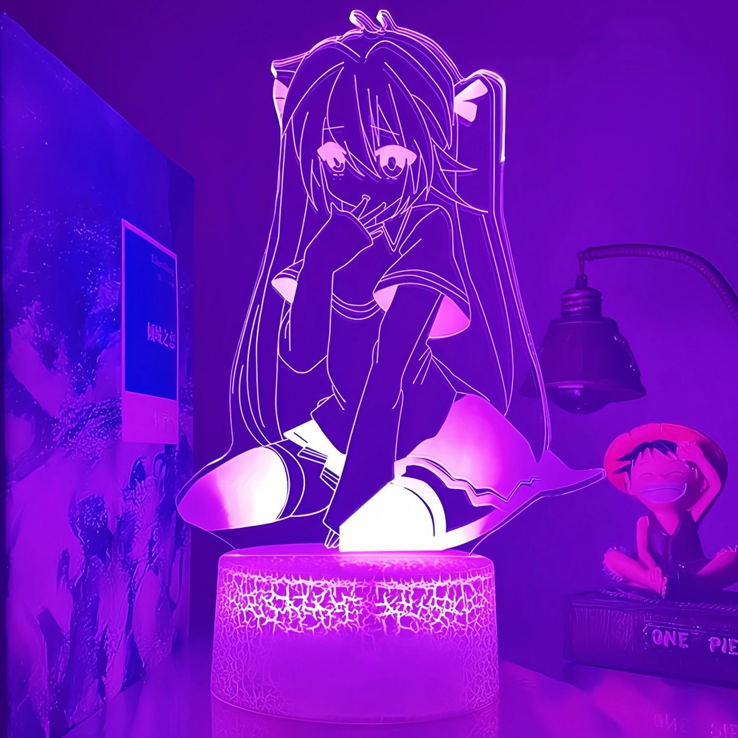 Lighting Decoration Ideas - Accessori Anime, Figurina LED di Hatsune