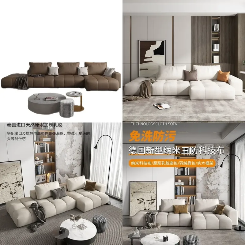 Lighting Decor Rentals - Divano in Tessuto Nordico Moderno Minimalista