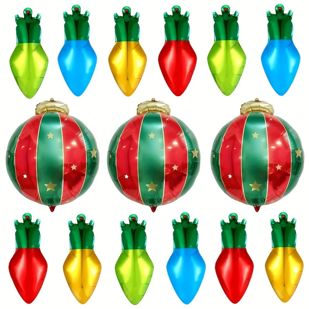 Pendant Lighting Christmas Decor - 15 palline natalizie da appendere, decorazioni