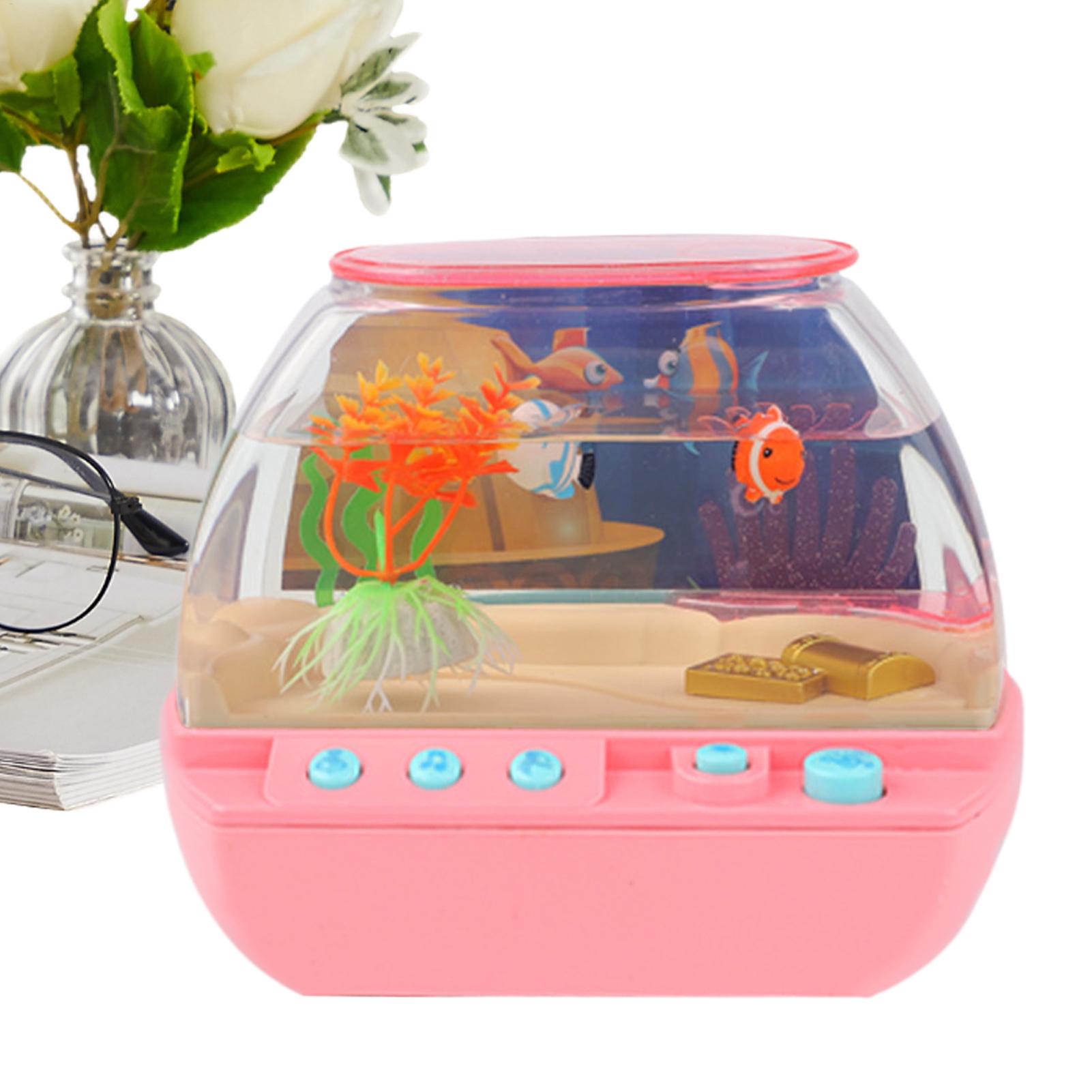 Lighting Decor Bedroom - Acquario Giocattolo con Musica e Luci,