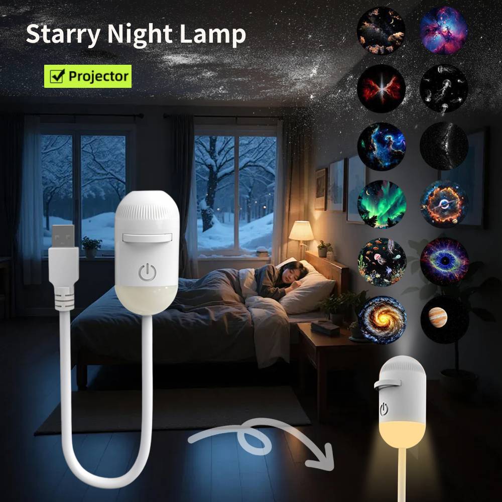 Lighting Decoration Ideas - Mini Proiettore di Stelle Galattiche, Luce