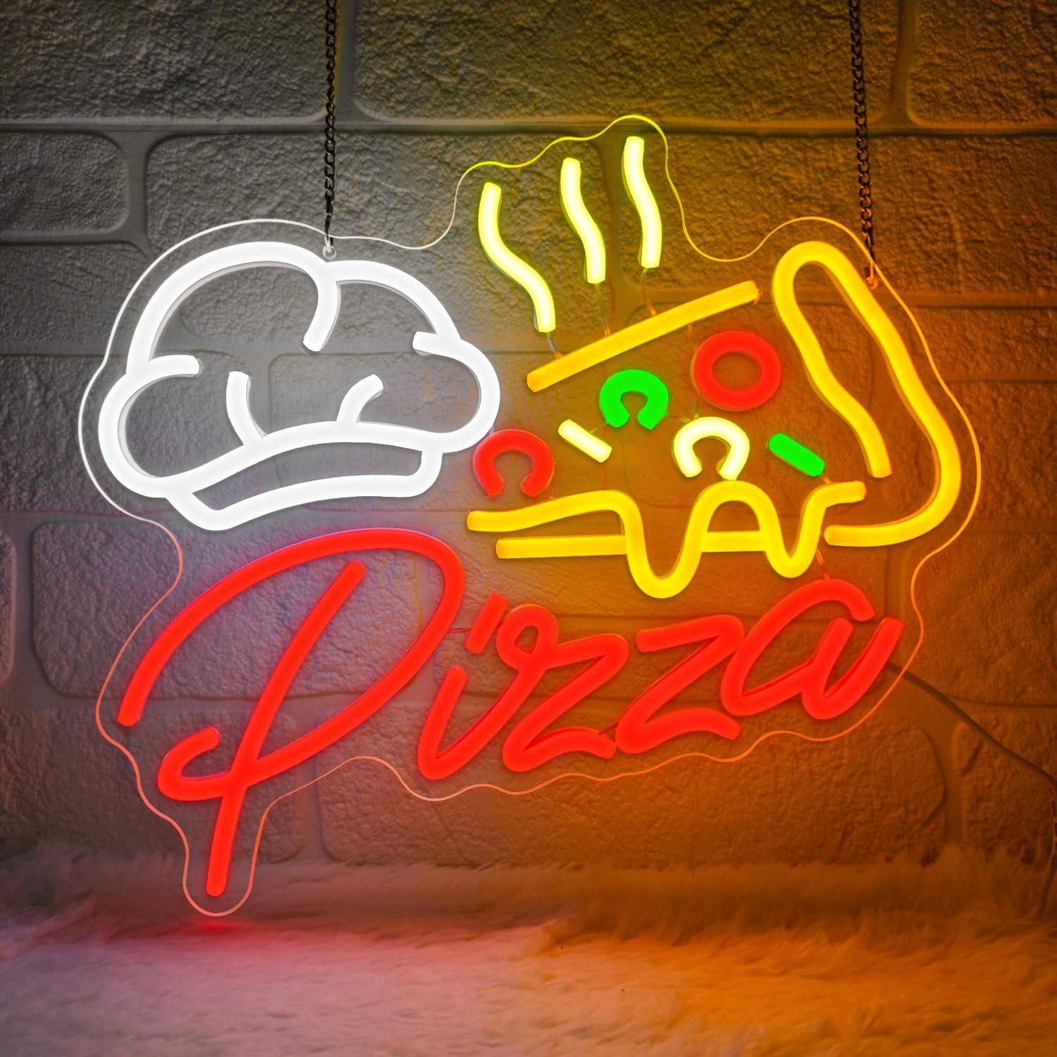 Wall Decor Lighting - Insegna al Neon Pizza, Luci LED