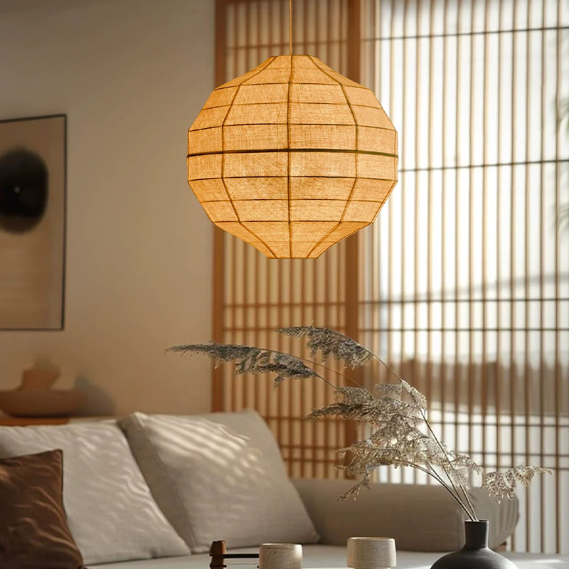 Japanese Lighting Decor - Lampada a Sospensione Giapponese Wabi Sabi