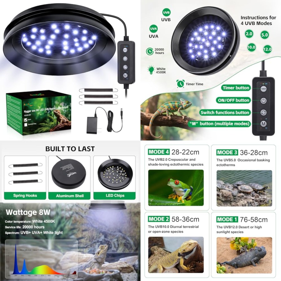 Lampada UVB per Rettili con Di - Gecko Lighting & Decor recensione e prezzo