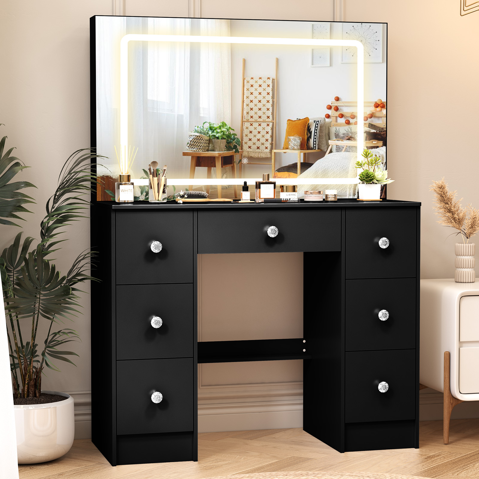 Tavolo da trucco nero con spec - Home Decor Lighting Brands recensione e prezzo