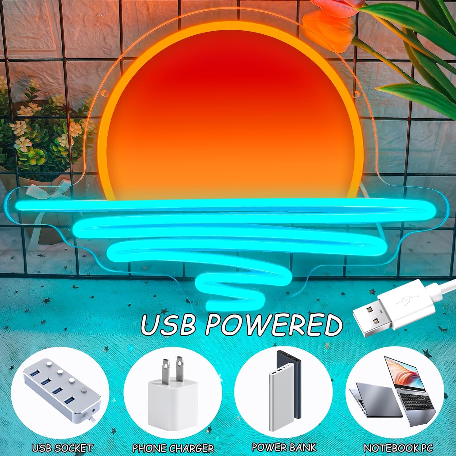 Insegna al Neon LED USB con Ef - Lighting Decor Sunrise recensione e prezzo