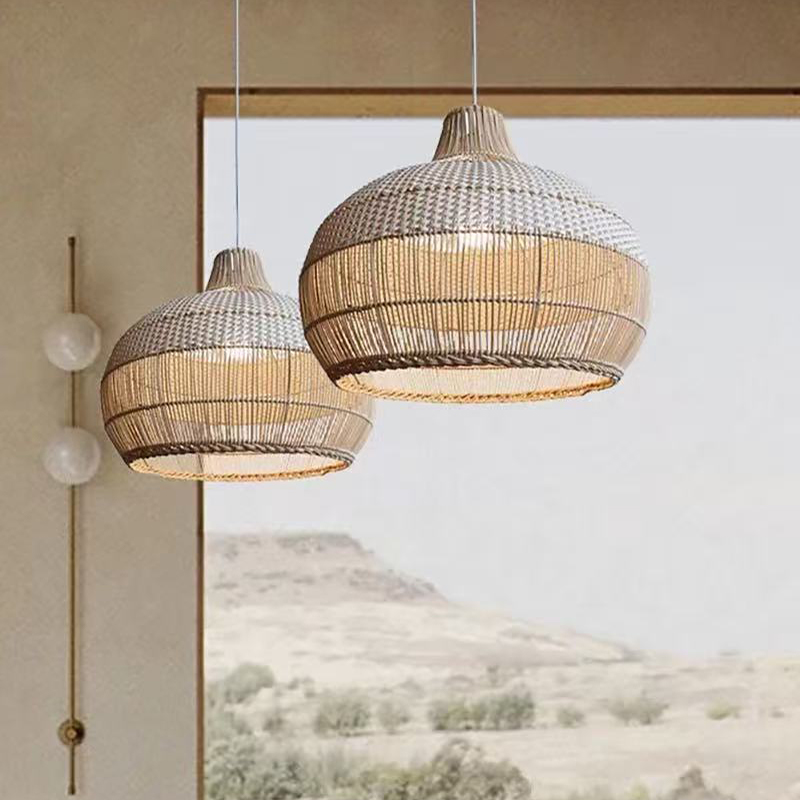 Lampada a Sospensione in Ratta - Japanese Lighting Decor recensione e prezzo