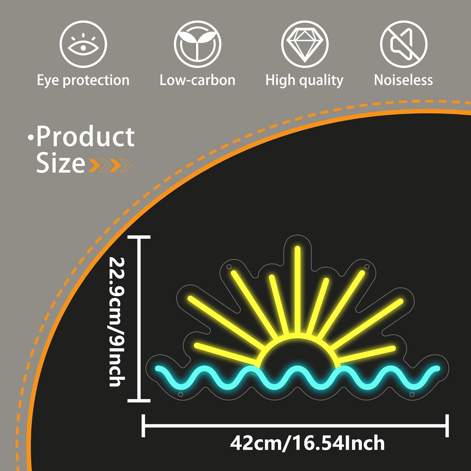 Insegna al Neon con Effetto On - Lighting Decor Sunrise recensione e prezzo