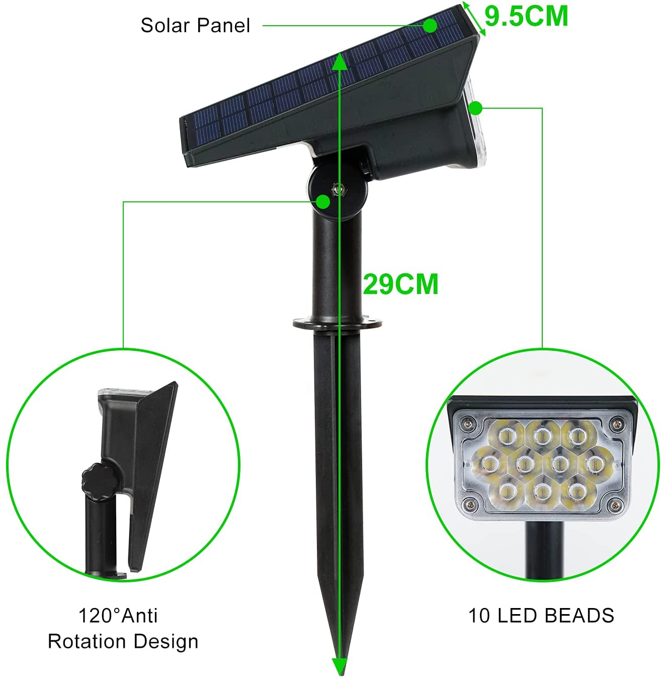T-SUN Faretto solare regolabil - Lighting Decor Sunrise recensione e prezzo