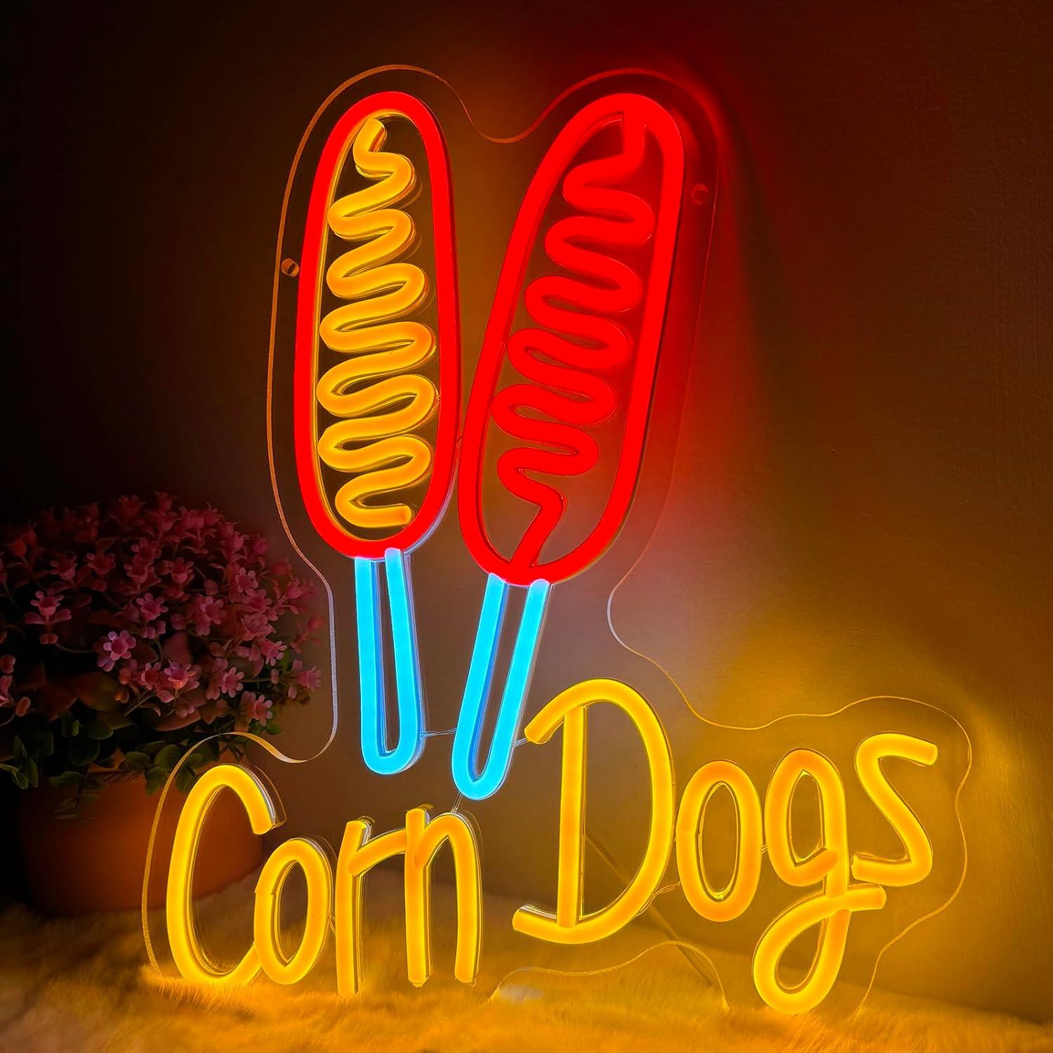 Insegna al Neon Corn Dog, Luci - Wall Decor Lighting recensione e prezzo