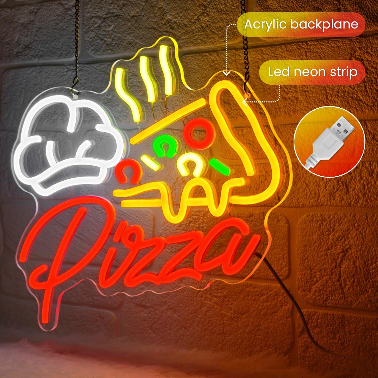 Insegna al Neon Pizza, Luci LE - Wall Decor Lighting recensione e prezzo